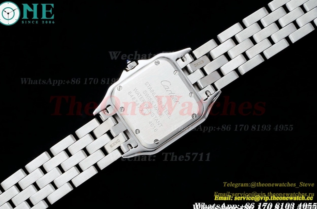 Quartz Panthere De SS SS Secrete 27mm Dial Ladies White AF 0213